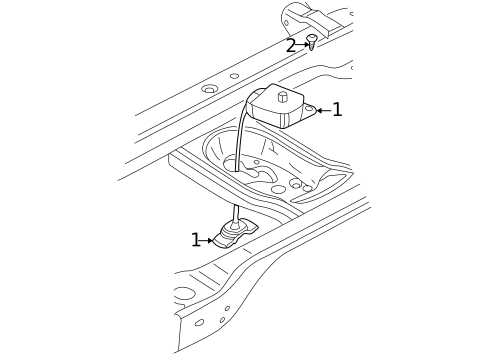 Spare Tire Carrier for 1999 Dodge Durango #0