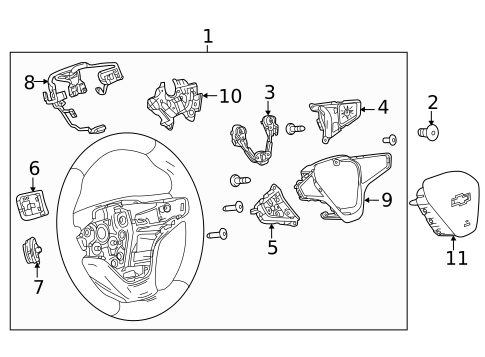 Steering Wheel & Trim for 2019 Chevrolet Equinox #0
