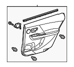 6763047330G0 - : 2012 Toyota Prius V - Door Trim Panel for Toyota: Prius V Image