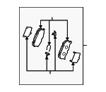 G5Y62648ZA - : 1993-2002 Mazda - Disc Brake Pad Set Rear for Mazda: 626, MX-6 Image