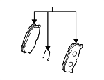 GAYE2649ZA - : Brake Pads for Mazda: 626, MX-6 Image