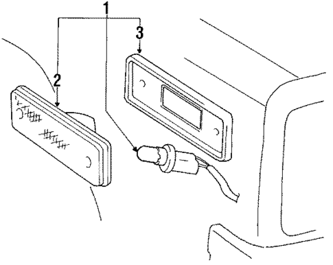 Side Marker Lamps for 1985 Toyota MR2 #1