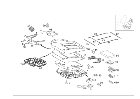 Left Seat for 1996 Mercedes-Benz E320 #0