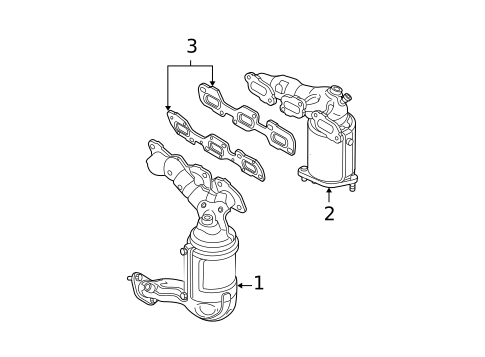 Exhaust Manifold for 2003 Mazda 6 #0