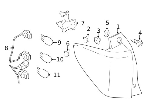 Tail Lamps for 2017 Subaru Forester #0