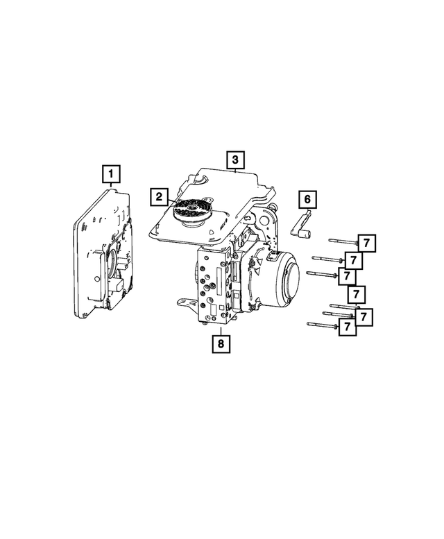 68520337AA - Brakes: Pan Head Torx Screw for Mopar Image