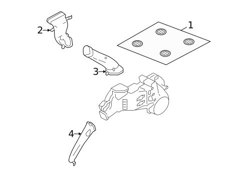Ducts for 2006 Ford Freestyle #1