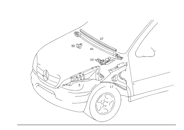 1636200278 - Front Panel: Partition Panel for Mercedes-Benz: ML320, ML430, ML55 AMG Image image