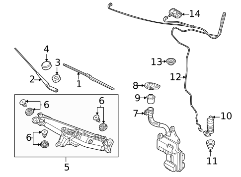 Wiper & Washer Components for 2025 Audi A3 Quattro #0