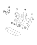 68266756AA - : Seat Belt Bracket for Mopar Image