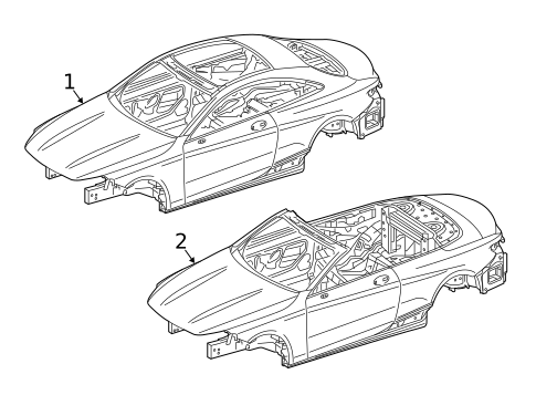 Body Shell for 2021 Mercedes-Benz S63 AMG #0