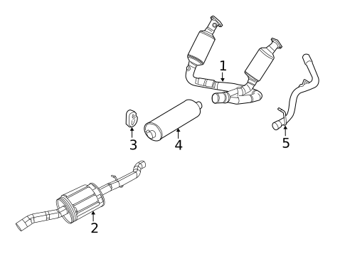 Exhaust Components for 2011 Ram Dakota #0