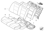52207146850 - : Cover Backrest, Imitation Leather for BMW Image