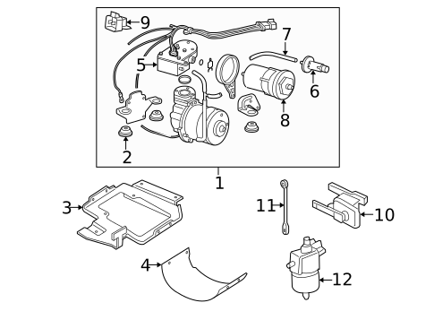 Ride Control Components for 2008 Chevrolet Uplander #0