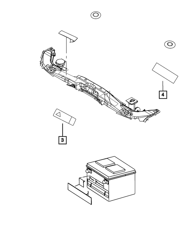 4670691AA - Labels: General Information Label for Mopar Image image