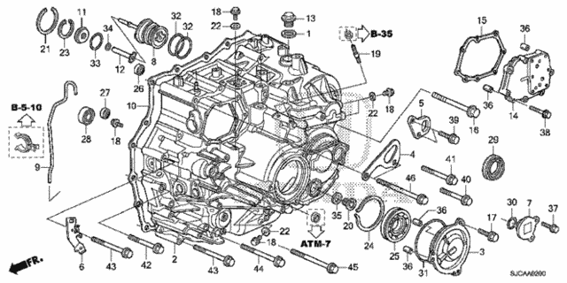 AT Transmission Case for 2014 Honda Ridgeline #0