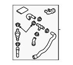 5C0122157D - Cooling System: Hose &amp; Tube Assembly for Volkswagen Image
