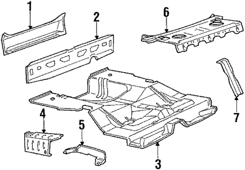 Rear Body for 1985 Mercury Topaz #0