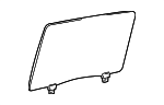 6810404060 - Body: Door Glass for Toyota: Tacoma Image