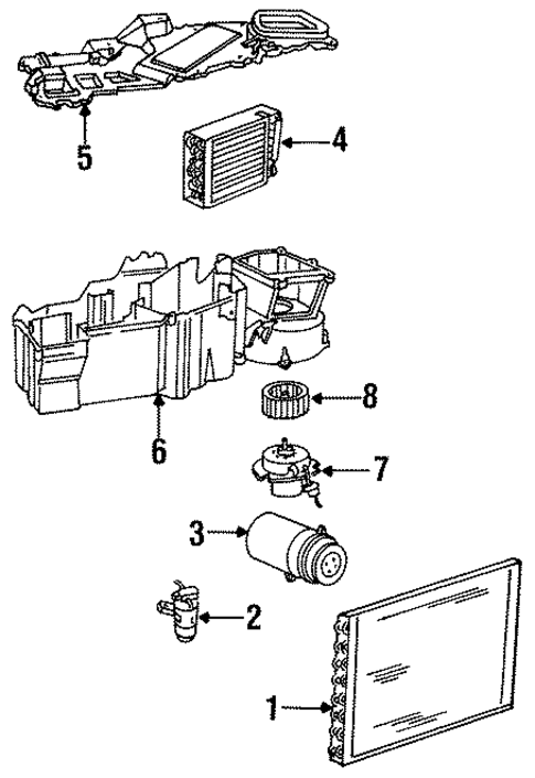 Blower Motor & Fan for 1988 Chrysler Fifth Avenue #0