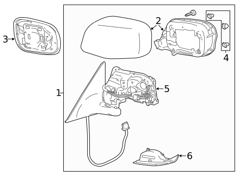 Outside Mirrors for 2007 Lexus GS450h #0