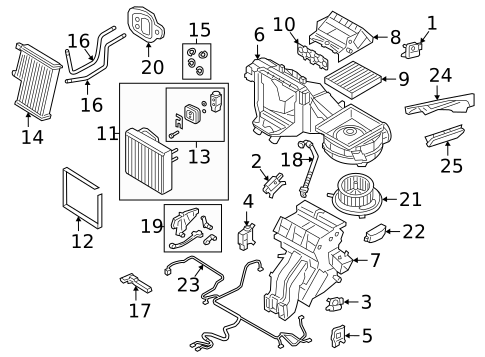 Front Evaporator for 2019 Volkswagen Tiguan #1