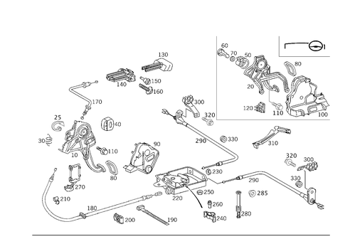 Foot Operated Parking Brake for 2006 Mercedes-Benz CLK500 #0