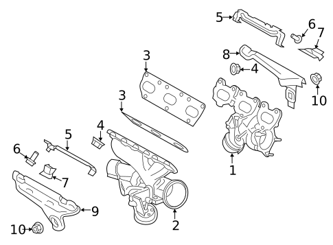 Exhaust Manifold for 2017 Porsche Macan #0
