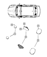 6508845AA - Electrical: Snap In Nut, Left for Mopar Image