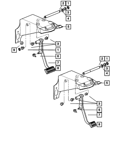 Brake Pedals for 2008 Dodge Dakota #0