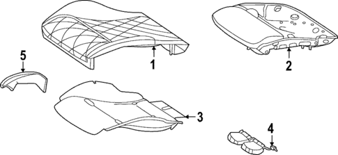 Driver Seat Components for 2025 Mercedes-Benz SL55 AMG #2