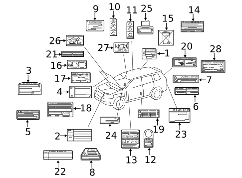 ABS Components for 2013 Toyota Highlander #2