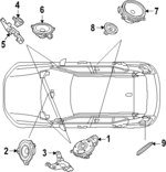 32265311 - Body: Inst Panel Speaker for Volvo Image