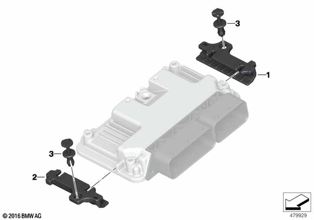 61358523761 - Fuel System: Holder -  for BMW-Motorrad Image