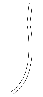 51337222311 - Body: Rear Seal for BMW: 535i GT, 535i GT xDrive, 550i GT, 550i GT xDrive, 640i Gran Coupe, 640i xDrive Gran Coupe, 650i Gran Coupe, 650i xDrive Gran Coupe, M6 Gran Coupe Image