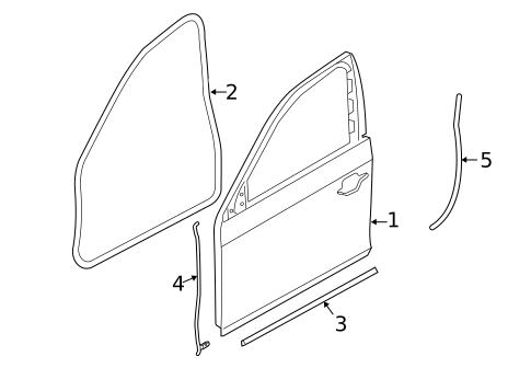 Door & Components for 2015 BMW 535i GT xDrive #0