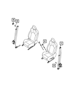 5VW75LXHAA - : Seat Belt Anchor Cover for Mopar Image