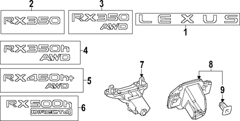 Parking Aid for 2023 Lexus RX500h #0