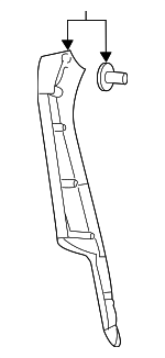 63186SJ011 - : Drip Molding for Subaru: Forester Image