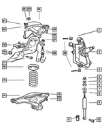 52106220AB - Front Suspension &amp; Drive: Front Knuckle, Right for Dodge: Ram 2500, Ram 3500 Image