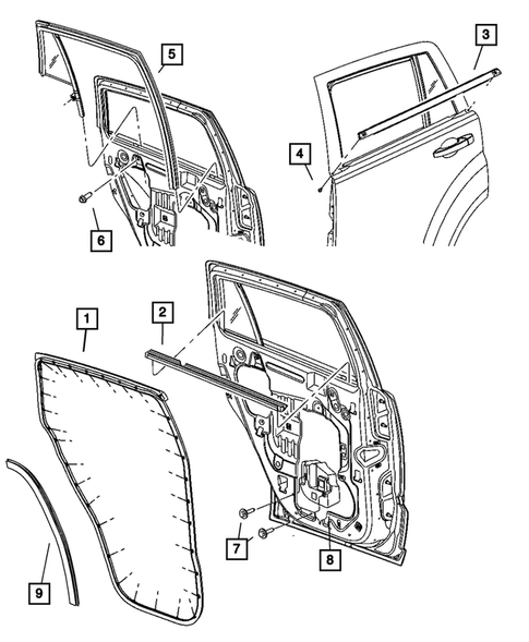 Weatherstrips and Seals for 2007 Jeep Patriot #0