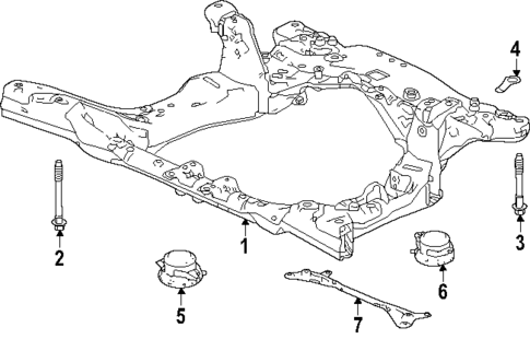 Suspension Mounting for 2024 Acura MDX #0