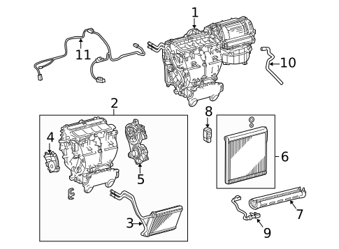 Condenser, Compressor & Lines for 2018 Toyota Sienna #1