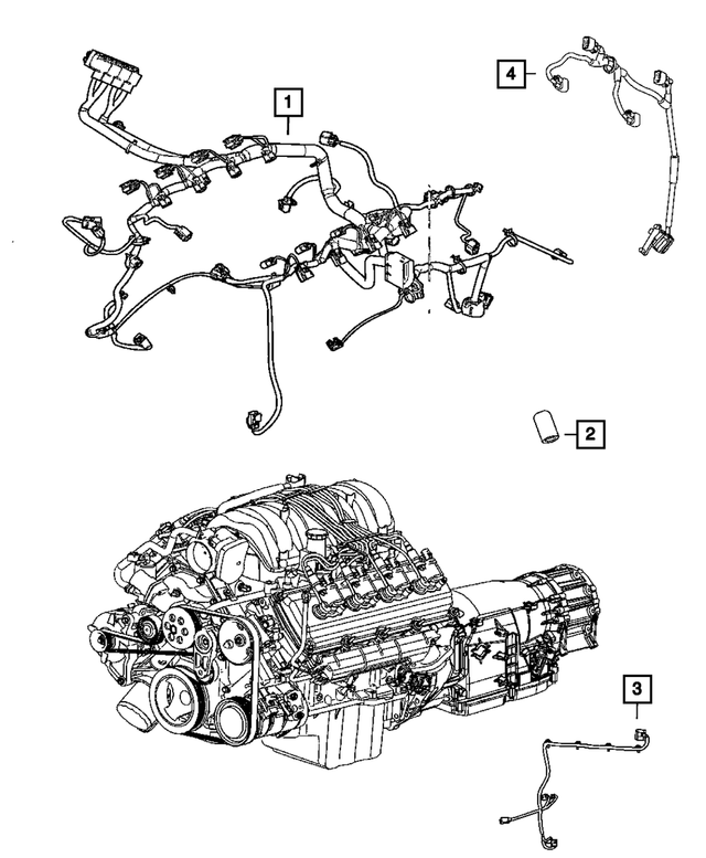 56050223AD - Electrical: Cradle Wiring for Mopar Image