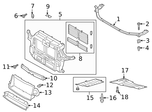 Radiator Support for 2021 Ford Explorer #0
