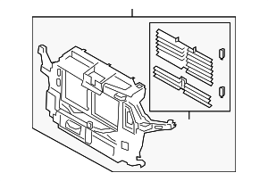 L1MZ16138P - : Radiator Support for Ford: Explorer, Police Interceptor Utility | Lincoln: Aviator Image