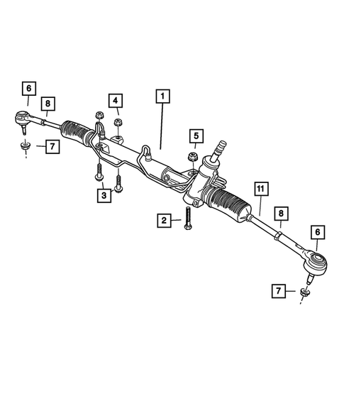 Steering Gear for 2006 Chrysler Town & Country #0