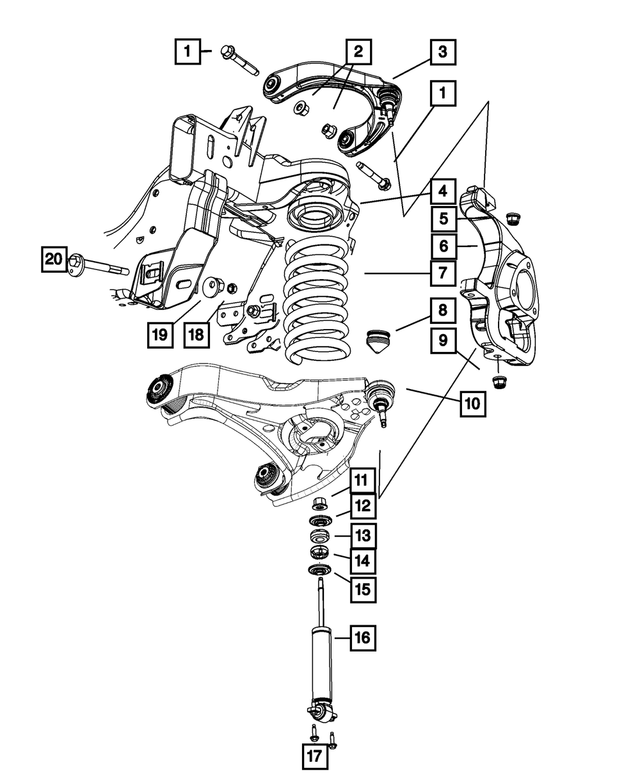 68030409AD - Front Suspension: Front Coil Spring for Mopar Image