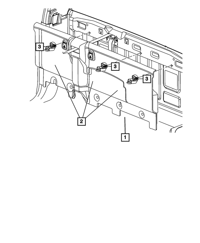 7GA33TX7AA - Interior Trim: Cab Back Trim Panel for Mopar Image image