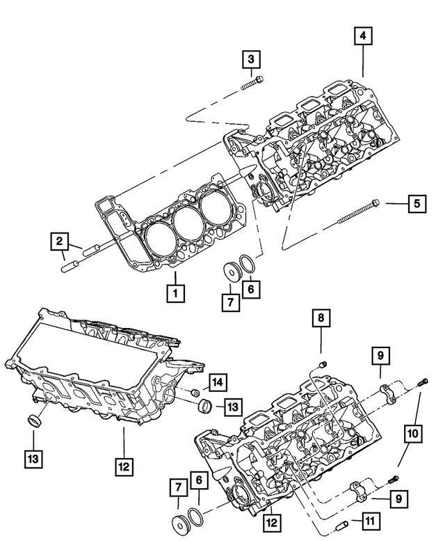 68236143AA - 3.7L Gas; Engine: Cylinder Head for Mopar Image